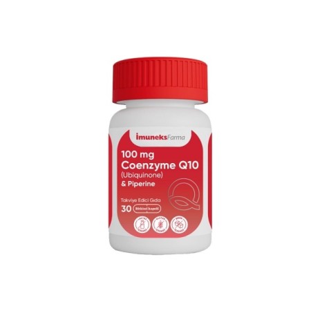 İmuneks Farma 100 mg Coenzyme Q10 İçeren Takviye Edici Gıda 30 Kapsül