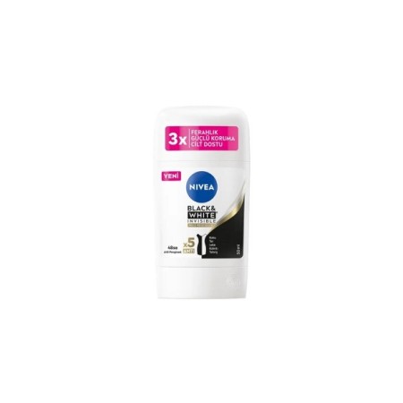 Nivea Invisible Black- White İpeksi Pürüzsüzlük Kadın Stick Deodorant 50 ml