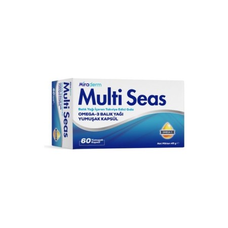 Miraderm Multi Seas Plus Balık Yağı Omega 3 50 Yumuşak Kapsül