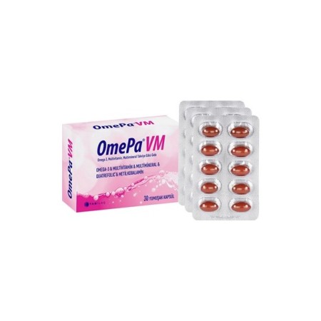 OmePa VM Takviye Edici Gıda 30 Yumuşak Kapsül