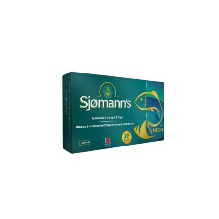 Sjomann’s Omega 3 ve Vitamin D3 İçeren Takviye Edici Gıda 30 Adet Çiğnenebilir Jel Form