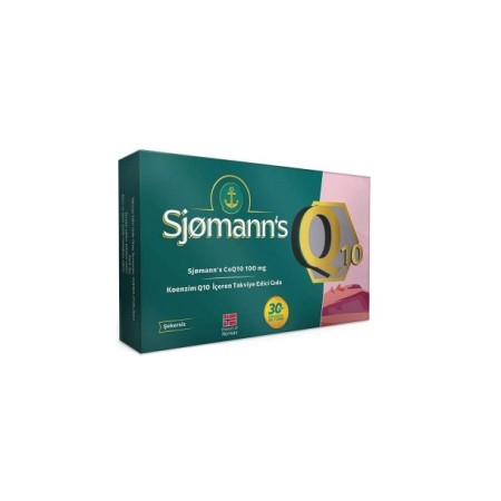 Sjomann’s CoQ10 100 mg İçeren Takviye Edici Gıda 30 Adet Çiğnenebilir Jel Form