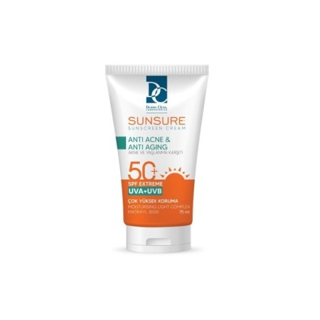 Dermo Clean Sunsure Düzensiz Ciltler İçin Spf50+ Güneş Kremi 75 ml