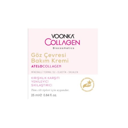 Voonka Biocosmetics AteloCollagen Göz Çevresi Bakım Kremi 25 ml