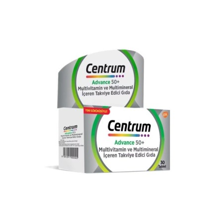 Centrum Advance 50+ Multivitamin ve Multimineral 30 Tablet