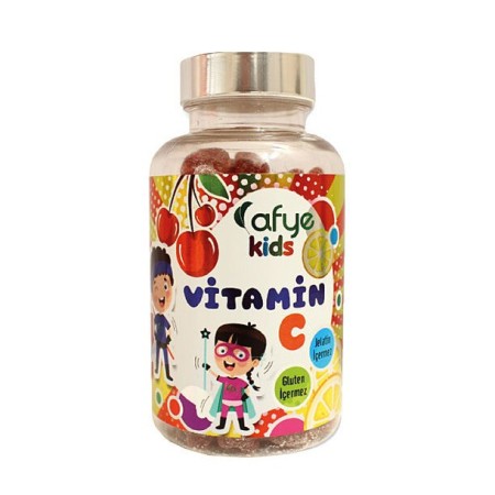 Afye Kids Güçlendirilmiş Şeker Acerola-Vitamin C 50 Ayıcık