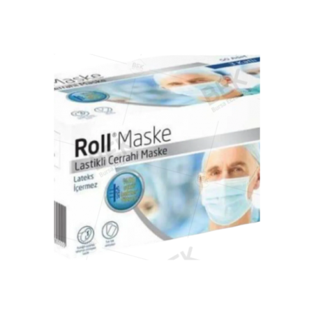  Maske Roll 3 Katlı Steril Tekli 50'Li  