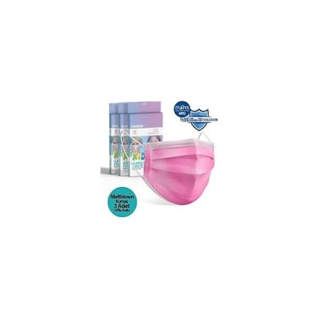  Minion Maske 3 Kat Meltblown 10'Lu Pembe  