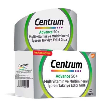Centrum Advance 50+ Multivitamin 30 Tablet GSK
