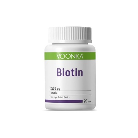 Voonka Biotin İçerikli Takviye Edici Gıda 90 Tablet