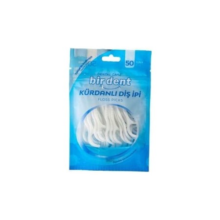  Diş İpi Birdent Kürdanlı Poşet 50'Li  