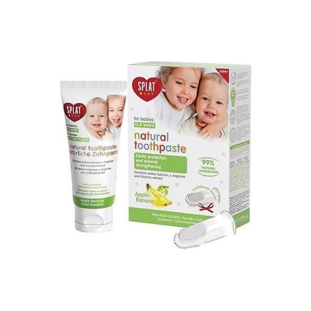  Splat Macun + Fırça Bebek Elma-Muz 0-3 Yaş 40Ml  