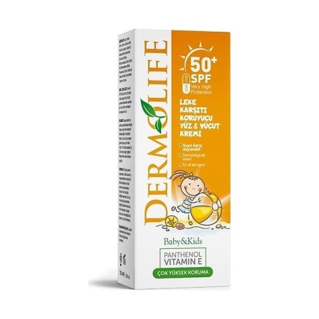  Güneş Kremi Kids Dermolife Spf50+ 100 Ml  