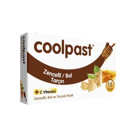  Coolpast Zencefil Bal Tarçın Vitamin C 16 Pastil  
