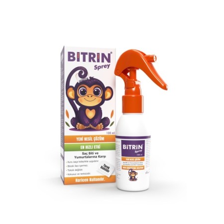  Bıtrın Bit Spreyi Metal Tarak Hediyeli