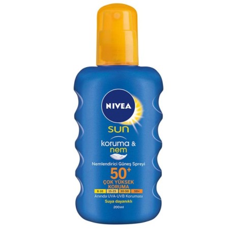 Nivea Koruma & Nem 200 ml 50 Faktör Güneş Spreyi