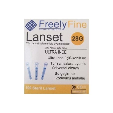  Lancet Freely İnce Uç 28G 100'Lü As2317  