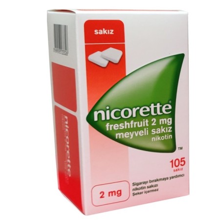 Nicorette Freshfruit 2 mg 105 Adet Meyveli Nikotin Sakızı