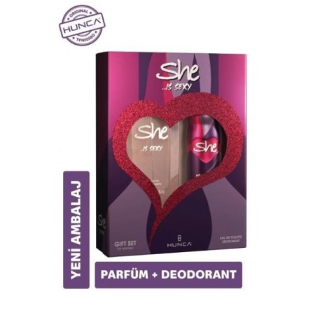 She İs Sexy Parfüm 50 ml + She İs Sexy Deodorant 150 ml