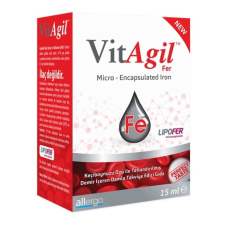 Allergo VitAgil Fer Demir Damla 15 ml Demir Takviyesi