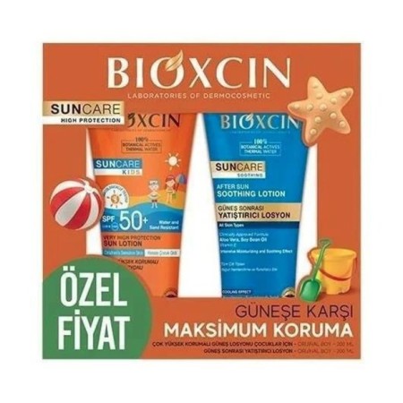 Bioxcin Sun Care Çok Yüksek Korumalı Çocuk Güneş Bakım Seti SPF50+ 200 ML + After Sun Losyon 200 ML