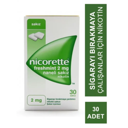 Nicorette Freshmint 2mg Naneli 30 Lu Sakız Nikotin