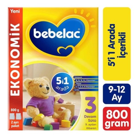 Bebelac 3 Devam Sütü 800 g 9-12 Ay