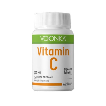 Voonka Vitamin C Portakal Aromalı 62 Çiğneme Tableti