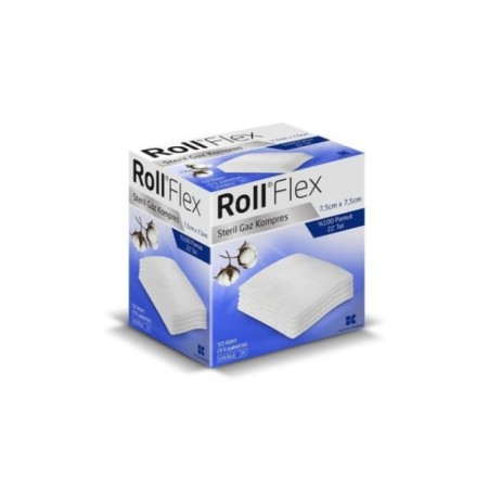 Roll Flex Steril Gaz Kompres 7.5cm x 7.5cm 50'li