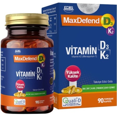 MaxDefend D3 K2 90 Kapsül