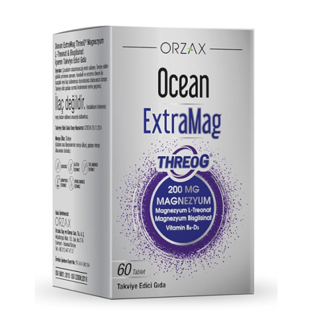 Orzax Ocean ExtraMag Threog Takviye Edici Gıda 60 Tablet