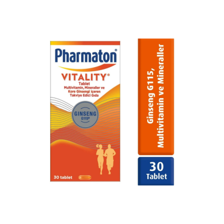 Pharmaton Vitality 30 Tablet - Takviye Edici Gıda